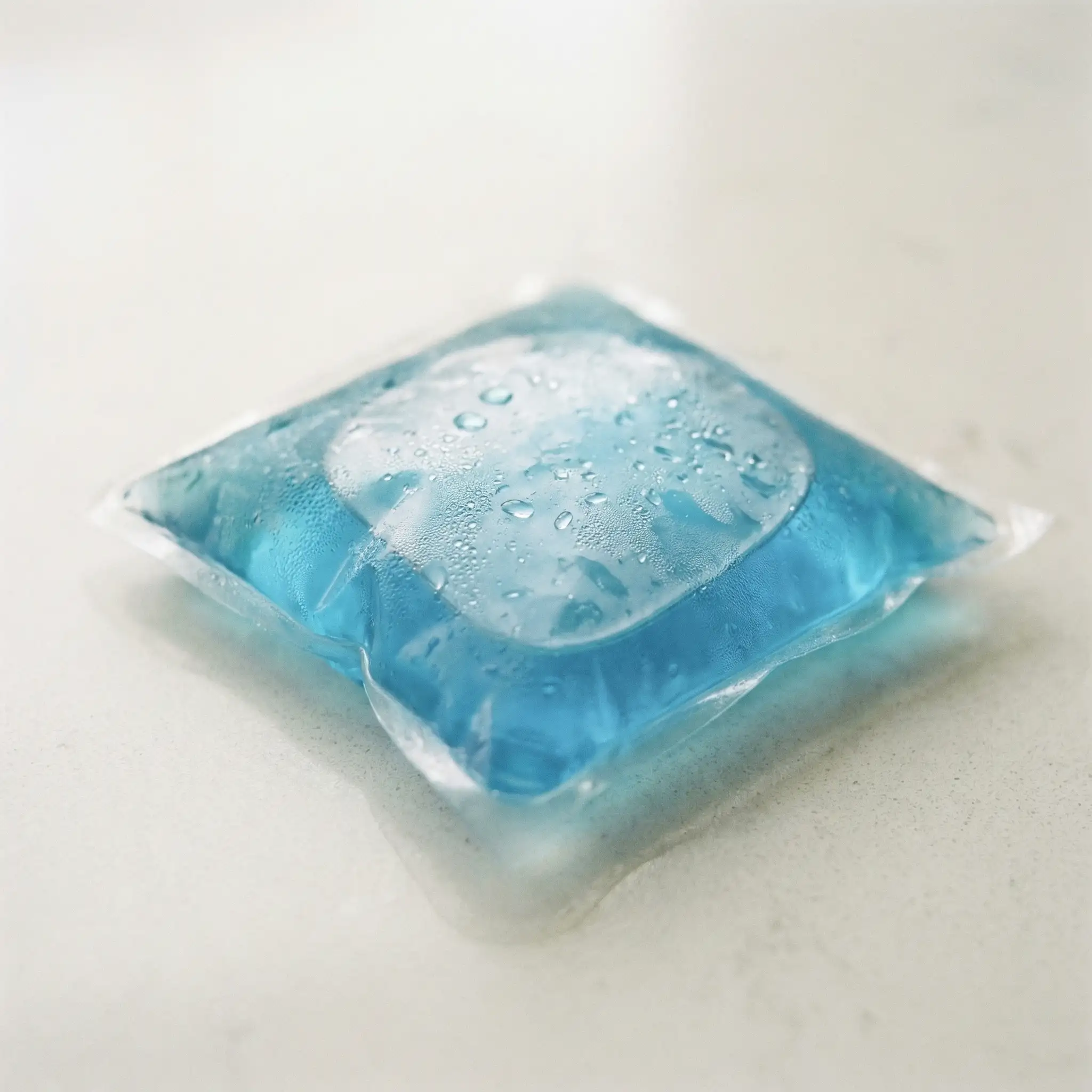 Soft blue gel ice pack for post-surgical relief