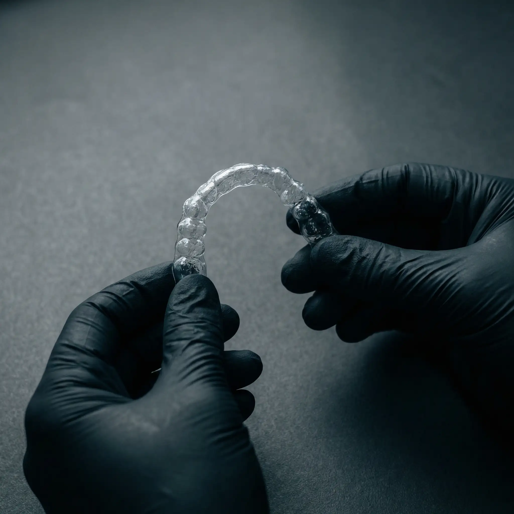 Invisible aligner close-up